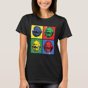 Karl Marx Vintage Retro Pop Art For Socialism Poli T-Shirt