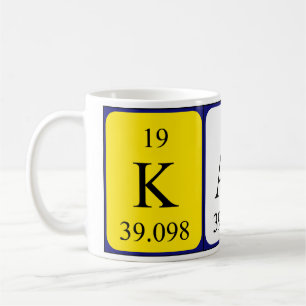 Karla periodic table name mug