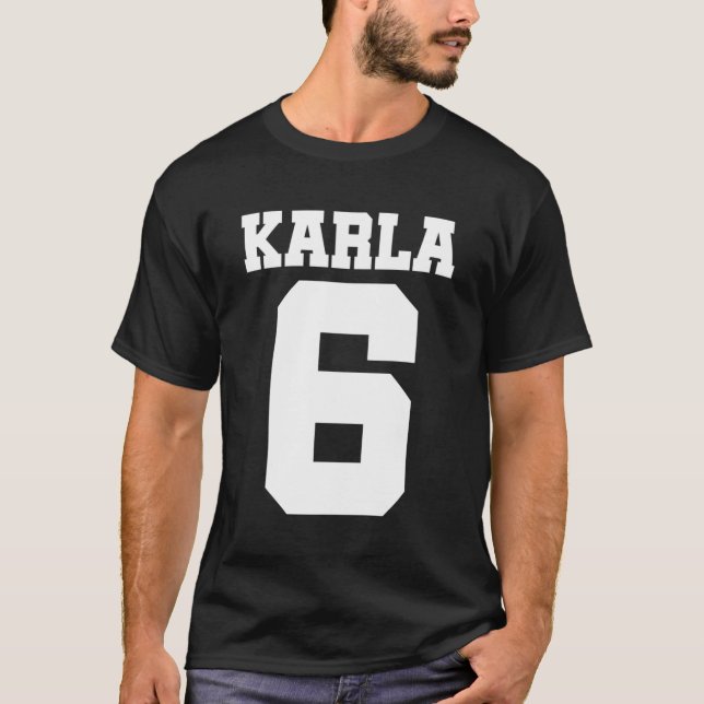 Karla Personalised Popular Birth First Name T-Shirt (Front)