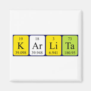 Karlita periodic table name magnet