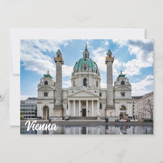 Karlskirche in Vienna, Austria (Front)