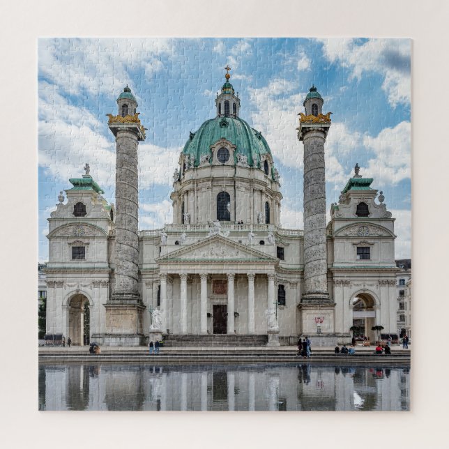 Karlskirche in Vienna, Austria Jigsaw Puzzle (Vertical)