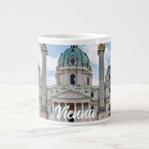 Karlskirche in Vienna, Austria Large Coffee Mug