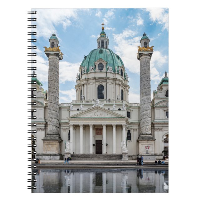 Karlskirche in Vienna, Austria Notebook (Front)