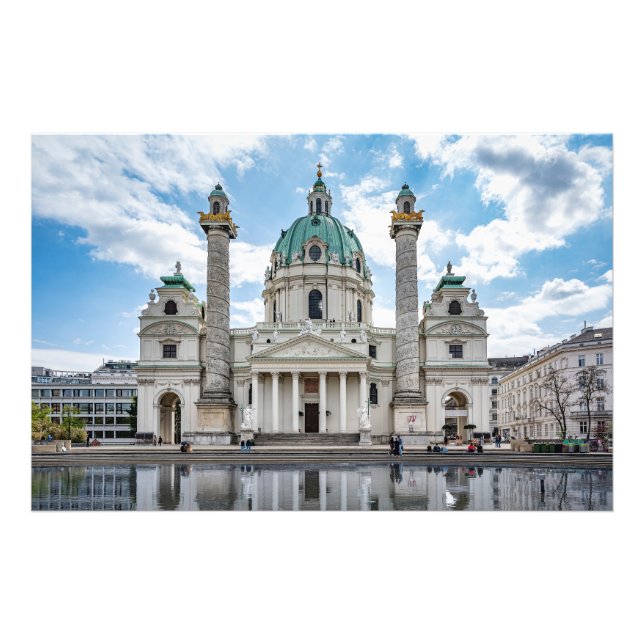Karlskirche in Vienna, Austria Photo Print (Front)