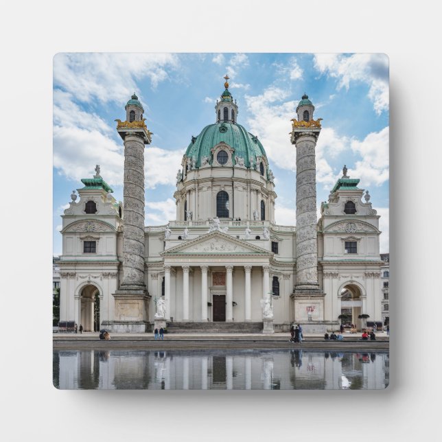 Karlskirche in Vienna, Austria Plaque (Front)