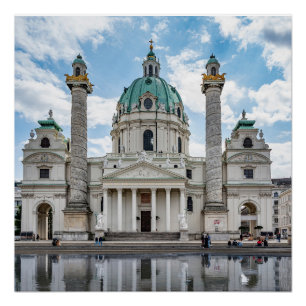 Karlskirche in Vienna, Austria Poster