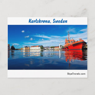 Karlskrona, Sweden Postcard