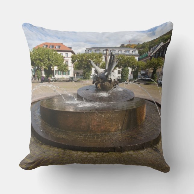 Karlsplatz (Karl's Square), Old Town Heidelberg Cushion (Front)