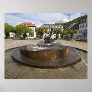 Karlsplatz (Karl's Square), Old Town Heidelberg Poster