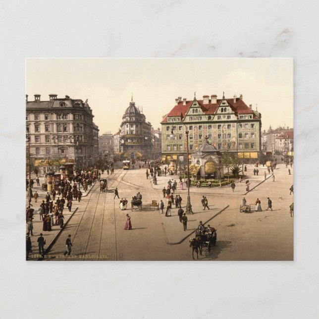 Karlsplatz (Stachus) Postcard (Front)