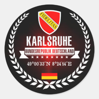 Karlsruhe Classic Round Sticker