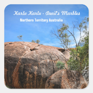 Karlu Karlu "Devil's Marbles" Square Sticker