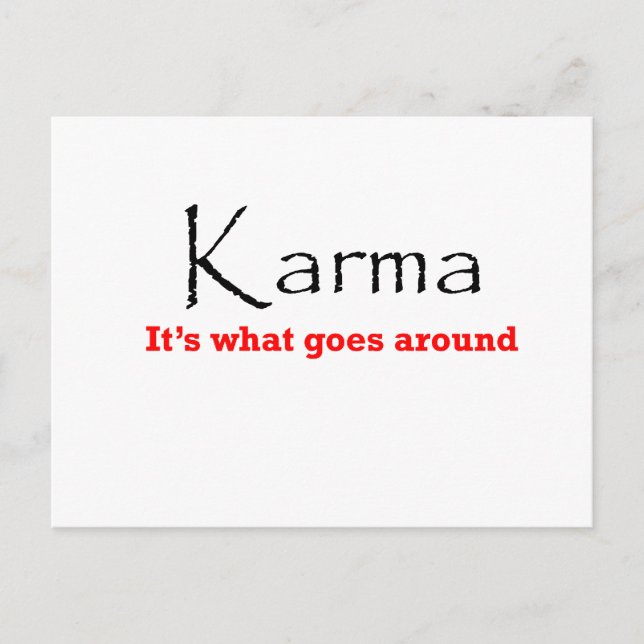 Karma 1 postcard (Front)