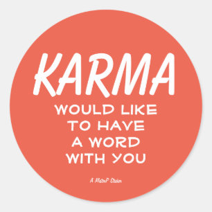 Karma - A MisterP Sticker