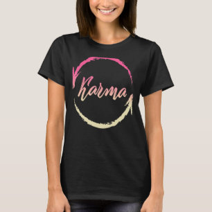 Karma Buddha Yoga Vintage Universal Law Buddhism P T-Shirt