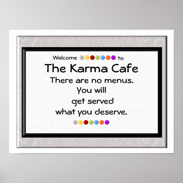 Karma Cafe Poster (Front)