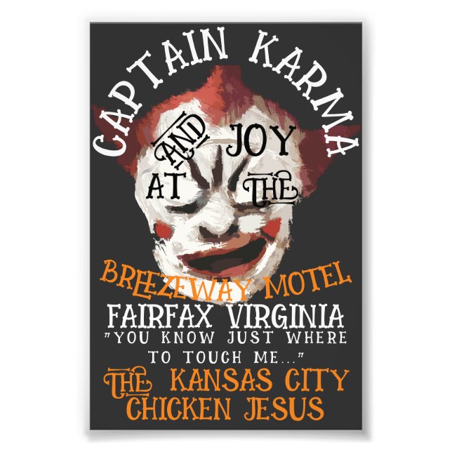 Karma Captain & Joy Breezeway Motel Fairfax VA Photo Print (Front)