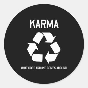 Karma Classic Round Sticker
