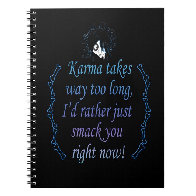 Karma (Colour) Spiral Notebook (Front)