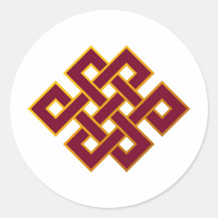 Karma ... Endless Knot or Eternal Knot Classic Round Sticker