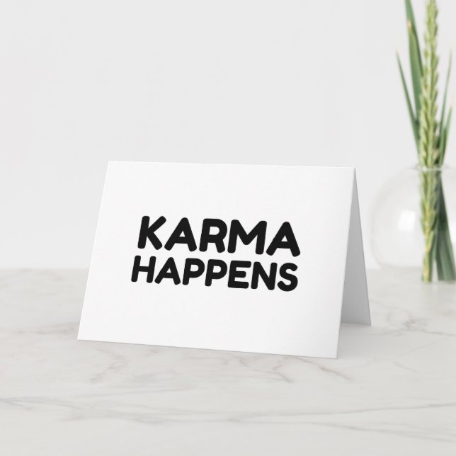 KARMA HAPPENS HOLIDAY CARD (Front)