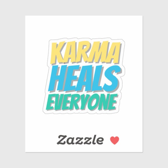 Karma Heals Everyone Gratitude Sticker  (Sheet)
