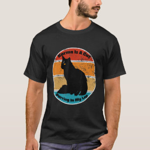Karma Is A Cat Purring In My Lap Vintage Cat T-Shirt