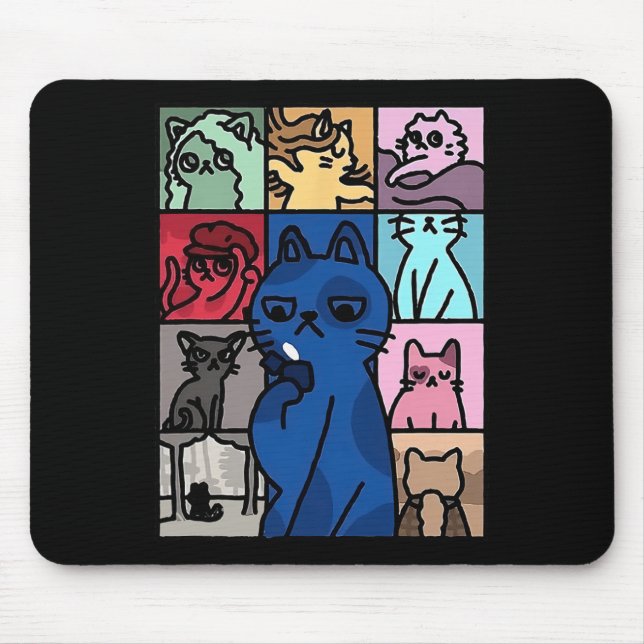 Karma Is Cat Shirt Cat Lover  Mouse Pad (Front)