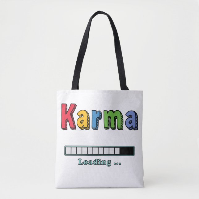 Karma Loading...  Tote bag (Front)