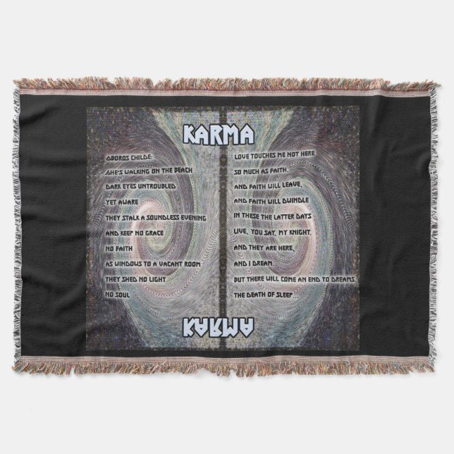 Karma Oboros Tapestry Throw (Front)
