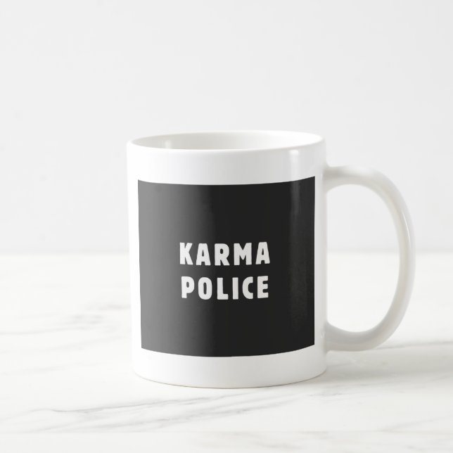 Karma police coffee mug (Right)