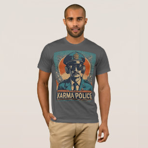 Karma Police Vintage Retro Art T-Shirt
