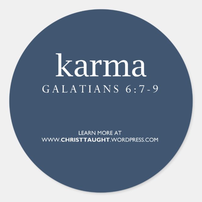 Karma Sticker (Front)