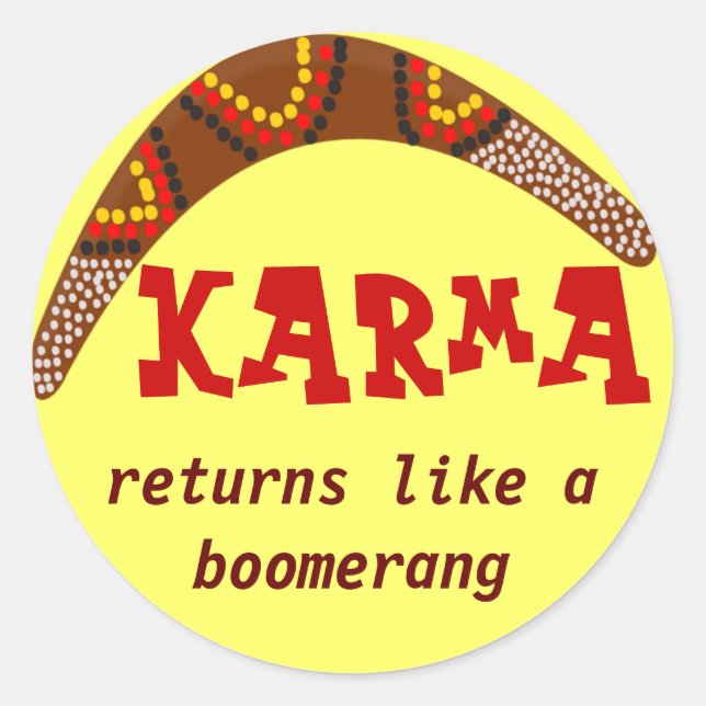 Karma sticker (Front)