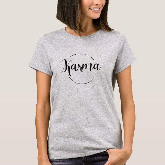 Karma Tee Cool Karma Symbol T-shirt Design (Front)