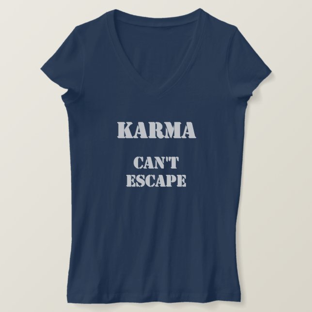 karma theory India Asia philosophy cute  T-Shirt (Design Front)