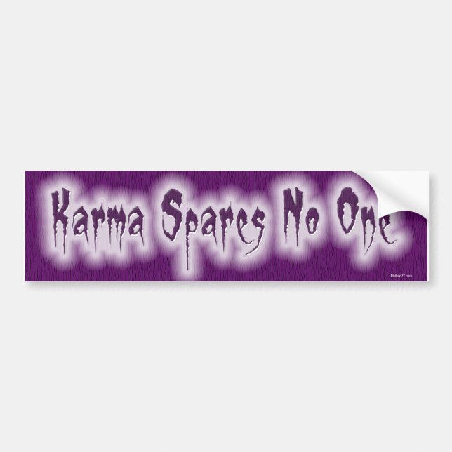 Karma W Bumper Sticker (Front)