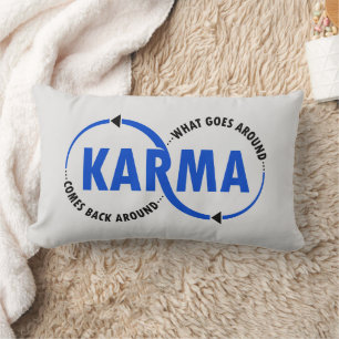 Karma - What Goes Around Comes Back Around (v2) Lumbar Cushion