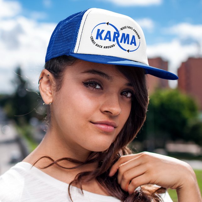 Karma - What Goes Around Comes Back Around (v2) Trucker Hat (Creator Uploaded)
