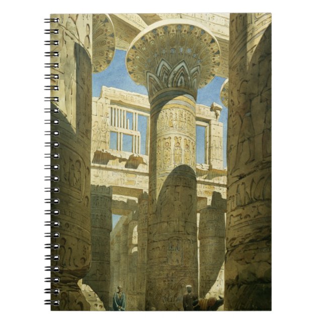 Karnak, c.1866 (w/c on paper) spiral notebook (Front)