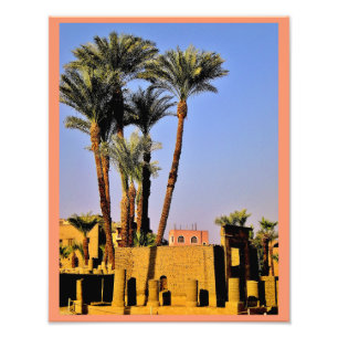 Karnak Temple Date Trees Photo Print