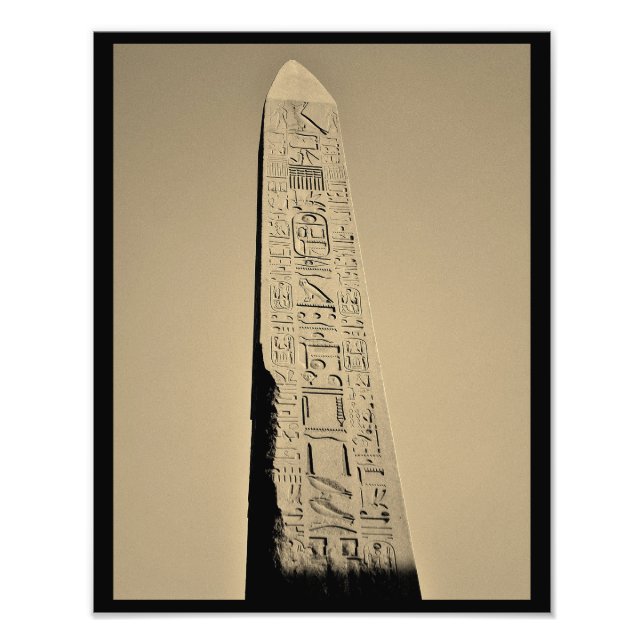Karnak Temple Obelisk Photo Print (Front)