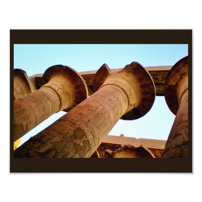Karnak Temple Pillars Photo Print (Front)