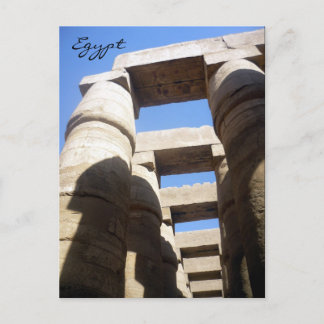 karnak top columns postcard