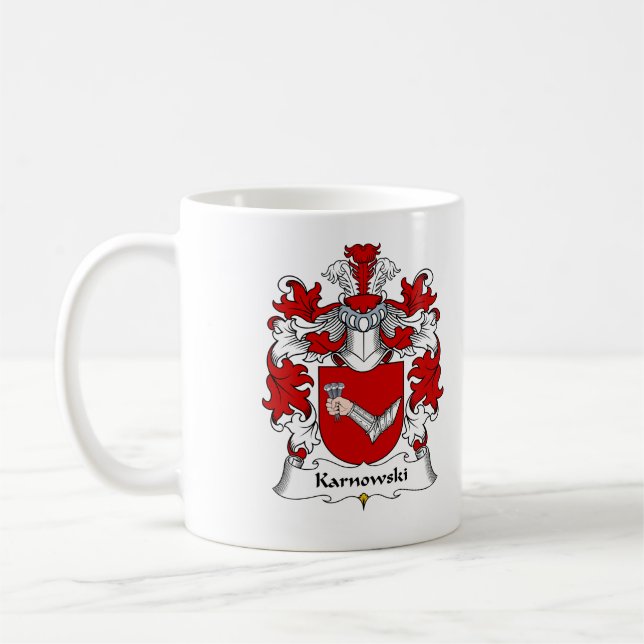 Karnowski Family Crest Coffee Mug (Left)
