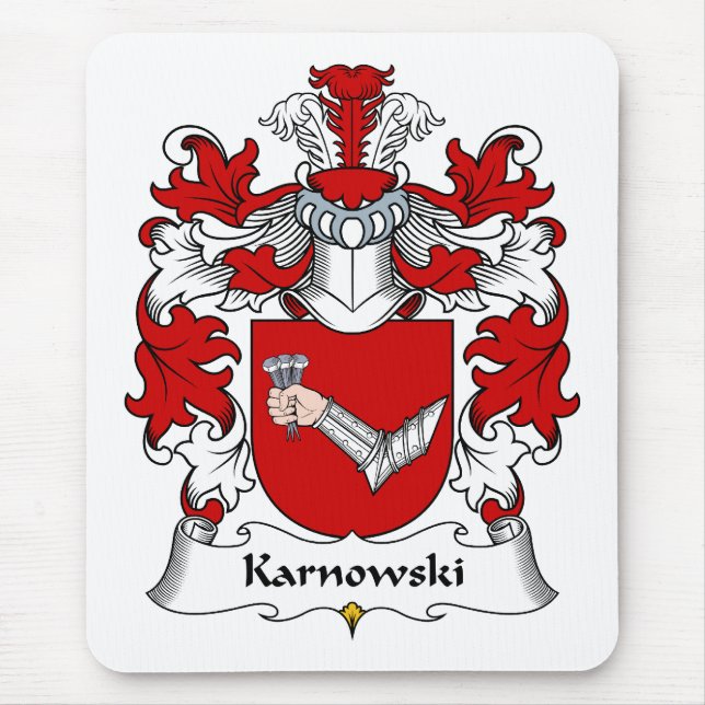 Karnowski Family Crest Mouse Pad (Front)