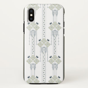 Karo flowers and curls pattern Case-Mate iPhone case