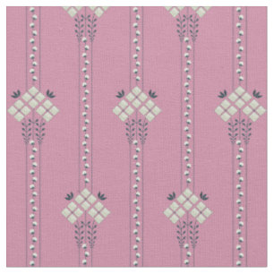 Karo flowers and curls pattern fabric
