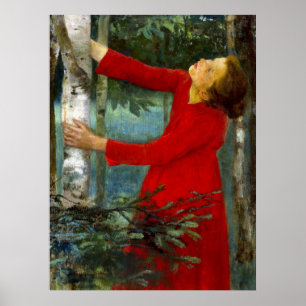 Károly Ferenczy - Birdsong Poster